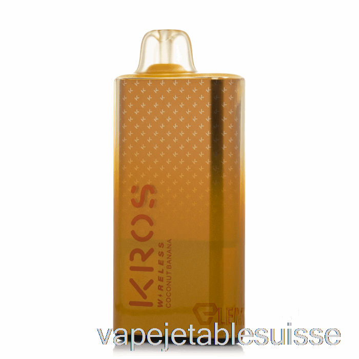 Vape Suisse Kros Sans Fil 9000 Jetable Noix De Coco Banane